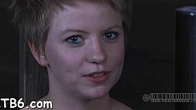 Sex bondman engages in sadomasochism with rough fucking and blowjob