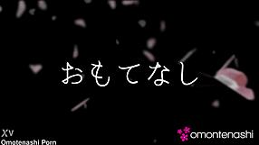 A married Japanese woman named Ihana Chiba shakes her big tits in a softcore solo video