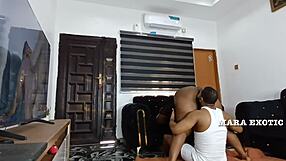 Fat ass ebony milf takes bbc hard fuck and face cum.