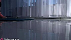 Fit girl seduces coach for quick workout session