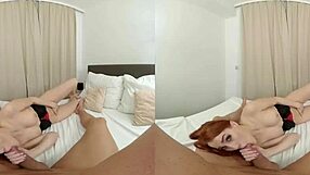 czech vr 413 - horny redhead lover with blowjob, fucking, and fingering