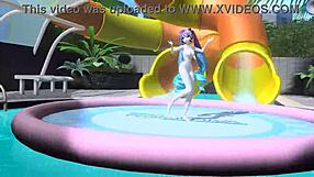 Hatsune miku dear cocoa dances naked showing big tits