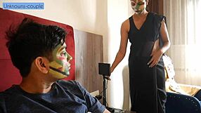 saheb ji dominates maid mamta in bedroom bdsm