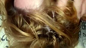 Throat pie with my cock in her mouth for deepthroat sex