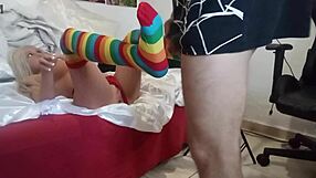 fucking pious blonde slut sex toy 😈