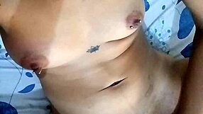 curly emo latina massages her wet creamy pussy in homemade video