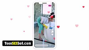 60s retro style housewife sexy cam show ends in a quick fuck session for our viewing pleasure