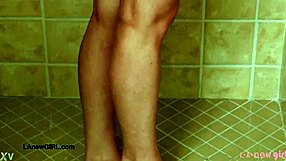 Aspiring Teen Model Takes Shower