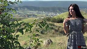 Neighbors having fun together outdoors