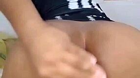 check out this young trans on all fours with toys