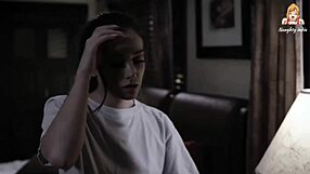 Step sister spreading her legs wide open for step brother