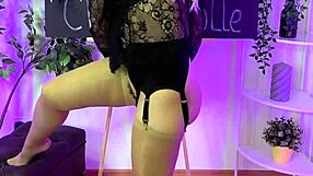 nylon club featuring vogue stockings on the teacher with glasses