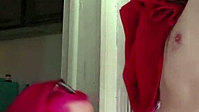 Blowjob tease with wife in playful session