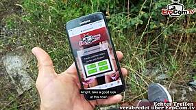 डॉयचे लैटिना मिल्फ एरोम डेट के बाद आउटडोर चुदाई