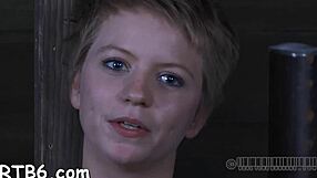 Sex bondman engages in sadomasochism with rough fucking and blowjob