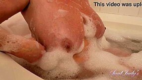 auntjudys - bath time with busty hairy milf cameron skye