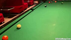 Pool game sparks slutty blowjob in public toilet!