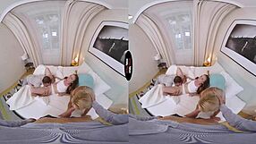 i love this virtual taboo celebration with blonde and brunette handjob fun