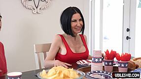 In family swap, brooke barclay and elsa violet have intense sex