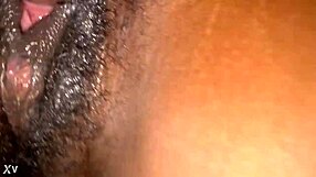 unaware creampie hits deep in ebony teen's homemade session