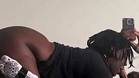 can you handle two ebony babes giving sloppy deepthroat blowjobs?