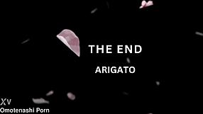 A married Japanese woman named Ihana Chiba shakes her big tits in a softcore solo video