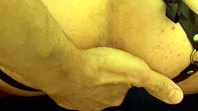 Nice ass getting well worked with big tool. close up view.