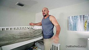 petite teen 18+ bangs hard with monster cock in bunk bed room!