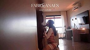 Latina hotwife teases cuckold with big cock in lingerie