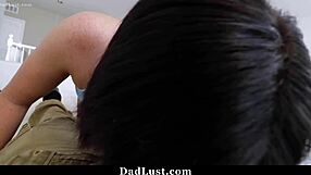 Stepfather disciplines stepdaughter in hardcore pov scene