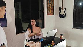 Colombian Milf Teacher Fucks Virgin Nerd