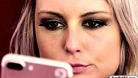 Blonde Dientot Dobel 2 Orang Asing Anal Kasar