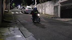 Socialite humiliates husband with delivery guy assfuck