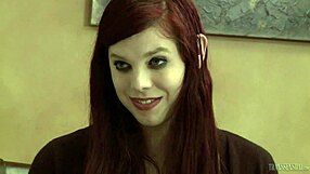 young ts babysitter chelsea poe teases with big cock