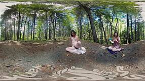 Sexual Yanks Vr Turquoise Masturbating Outdoors