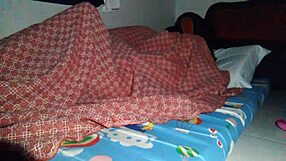 so sharing the bed with stepmom turned into this wild creampie under the sheets, you believe that?