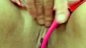 blonde milf masturbates to orgasm with natural tits