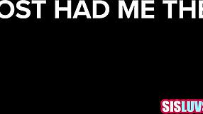 My step sis sucks my cock