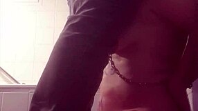 Slave girl gets piss shower and blowjob humiliation