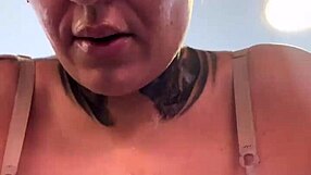 I didn't notice my wet pussy dripping during gym workout