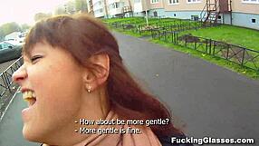 Fucking glasses not shy on stairway rina teen