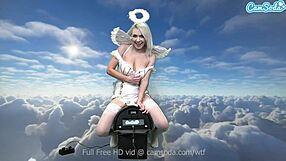 Heavenly body ava sinclaire rides the sybian in roleplay.