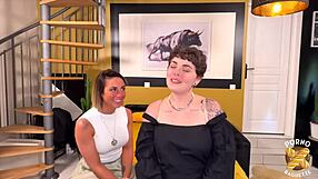 betty beautiful brunette loves threesome sex with toys and big asses