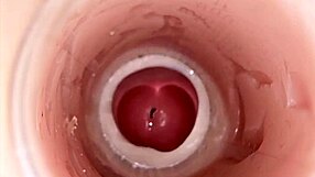 Kamera w mojej głębokiej cipce łapie ogromny wystrzyk spermy w POV na twarz