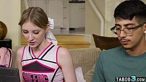 Teen Cheerleader Melody Marks Loses Virginity to Shy Guy's Dark Cock