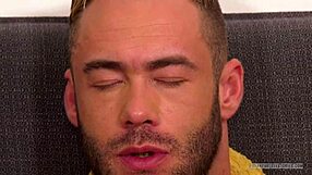 huge german bodybuilder strokes his muscular cock solo