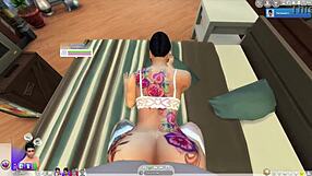 Cardi b's intimate moments captured in sims 4