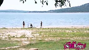 amanda luxor searches for partners in public as a horny cuban babe