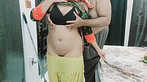 Indian maid's stepdaughter fucked by old daddy.