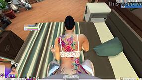 Cardi b's intimate moments captured in sims 4